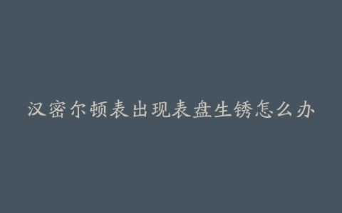 汉密尔顿表出现表盘生锈怎么办