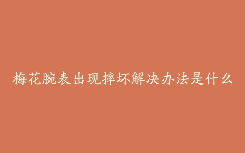 梅花腕表出现摔坏解决办法是什么