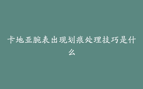 卡地亚腕表出现划痕处理技巧是什么