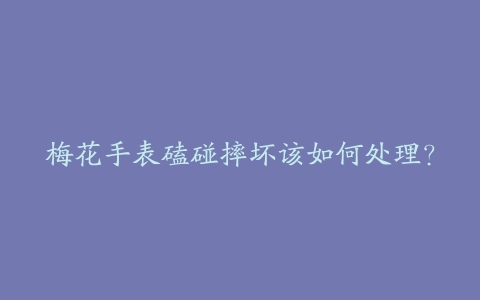 梅花手表磕碰摔坏该如何处理？