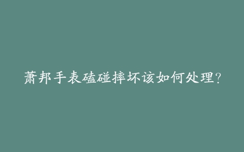 萧邦手表磕碰摔坏该如何处理？