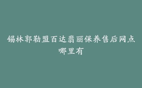 锡林郭勒盟百达翡丽保养售后网点哪里有