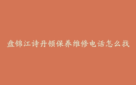 盘锦江诗丹顿保养维修电话怎么找