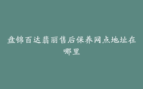 盘锦百达翡丽售后保养网点地址在哪里