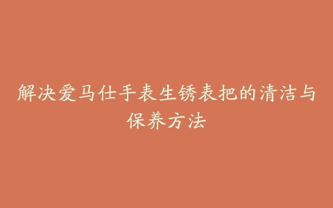 解决爱马仕手表生锈表把的清洁与保养方法