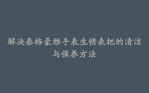 解决泰格豪雅手表生锈表把的清洁与保养方法