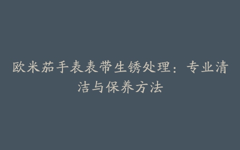 欧米茄手表表带生锈处理：专业清洁与保养方法