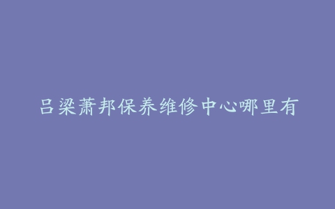 吕梁萧邦保养维修中心哪里有